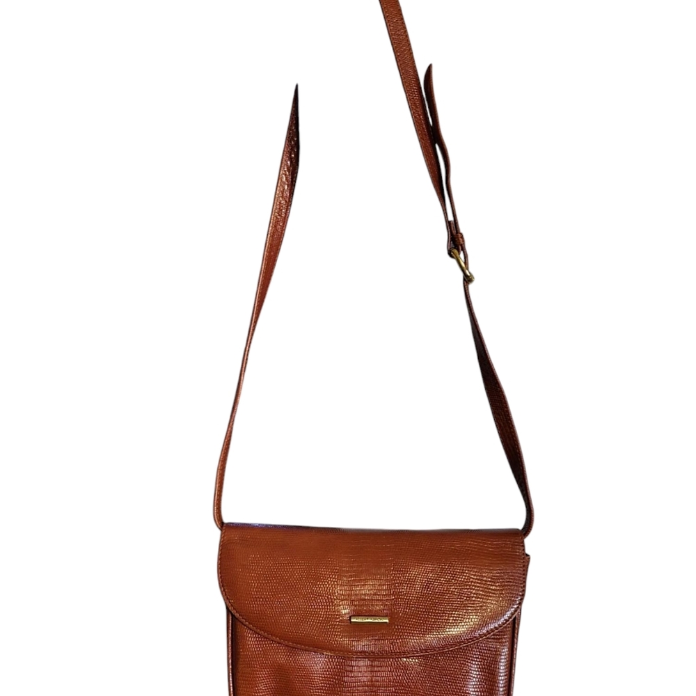 ALBERT NIPON Brown Snakeskin Bag
